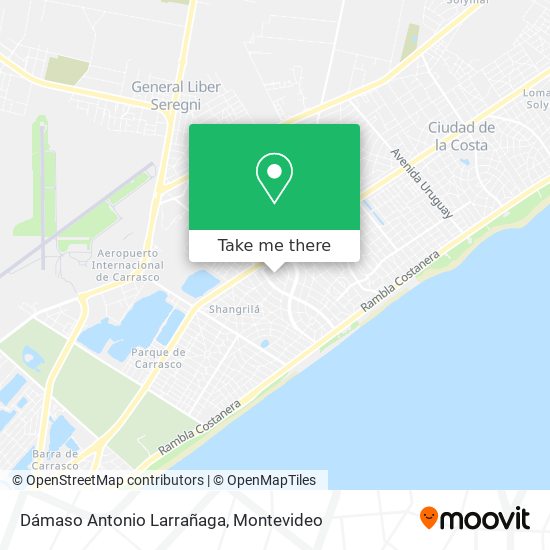 Dámaso Antonio Larrañaga map