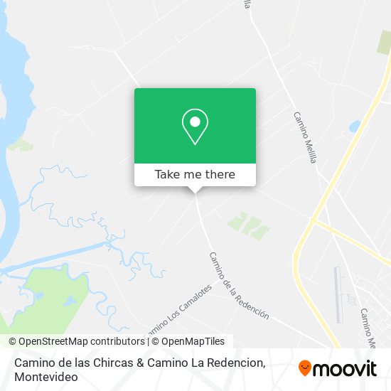Camino de las Chircas & Camino La Redencion map