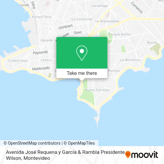 Mapa de Avenida José Requena y García & Rambla Presidente Wilson