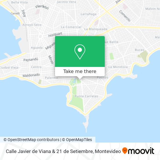 Calle Javier de Viana & 21 de Setiembre map