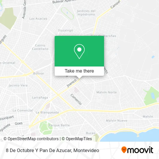 Mapa de 8 De Octubre Y Pan De Azucar