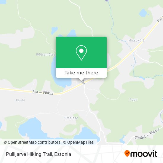 Pullijarve Hiking Trail map