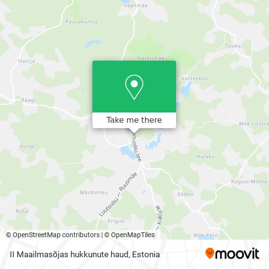 II Maailmasõjas hukkunute haud map