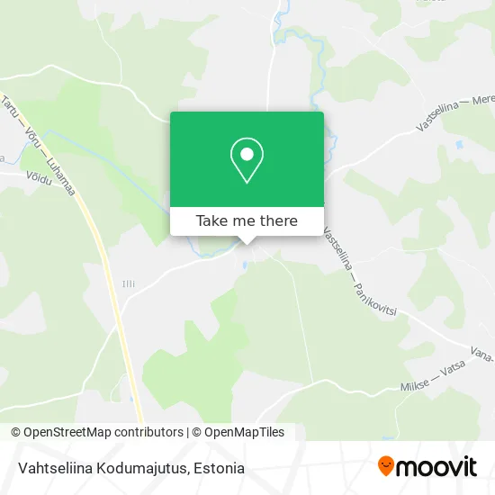Карта Vahtseliina Kodumajutus