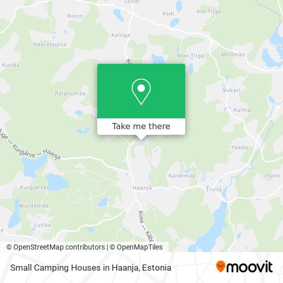 Small Camping Houses in Haanja map