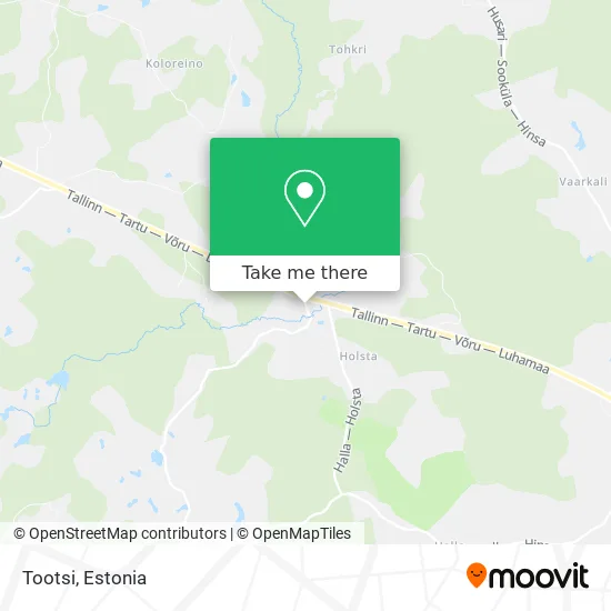 Карта Tootsi