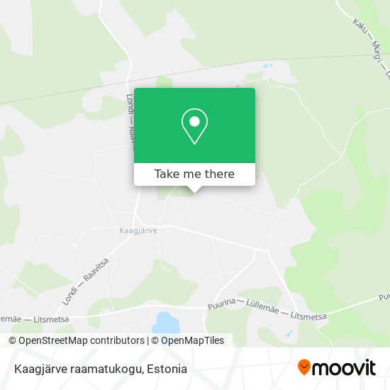 Kaagjärve raamatukogu map