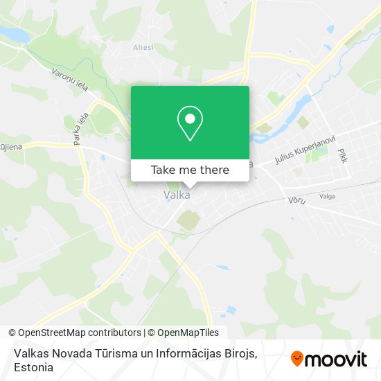 Карта Valkas Novada Tūrisma un Informācijas Birojs