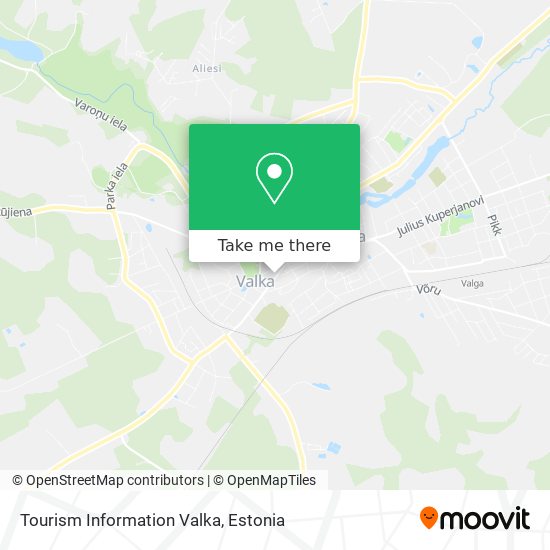 Tourism Information Valka map