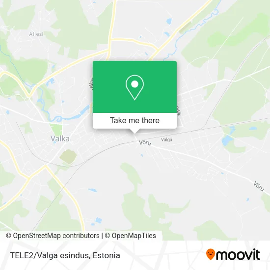 Карта TELE2/Valga esindus