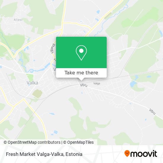 Fresh Market Valga-Valka map