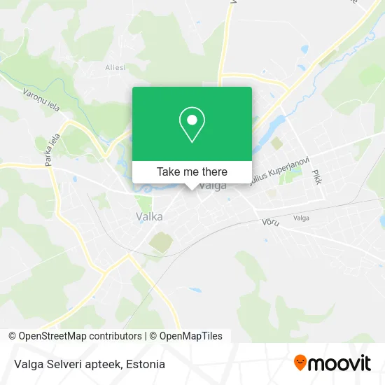Карта Valga Selveri apteek