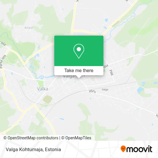 Карта Valga Kohtumaja