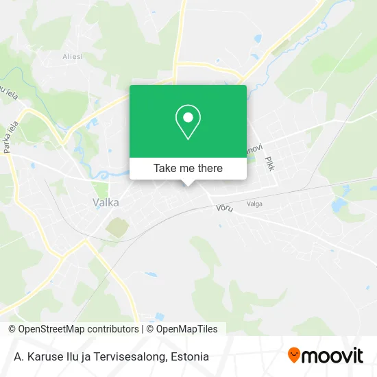 Карта A. Karuse Ilu ja Tervisesalong