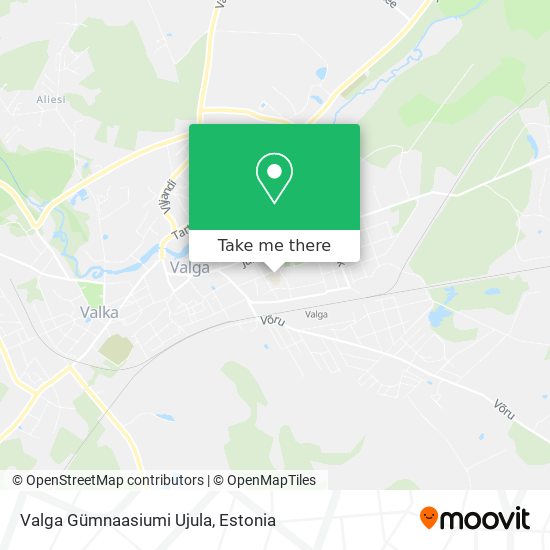 Valga Gümnaasiumi Ujula map