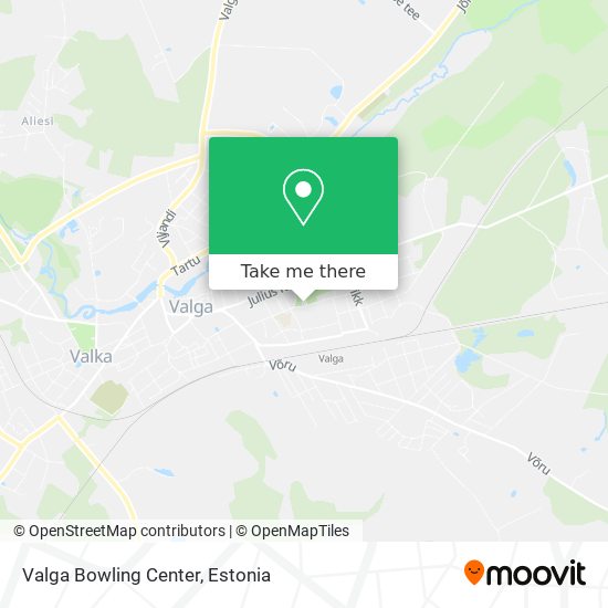 Valga Bowling Center map