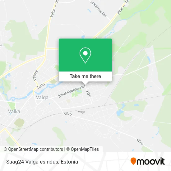 Карта Saag24 Valga esindus