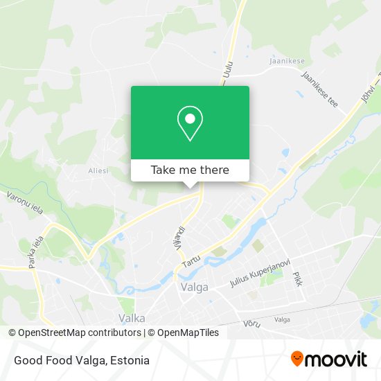 Good Food Valga map