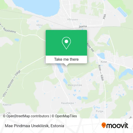 Карта Mae Pindmaa Unekliinik