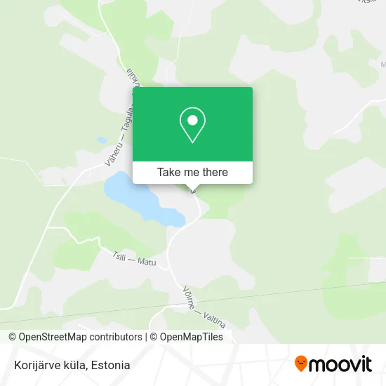 Korijärve küla map