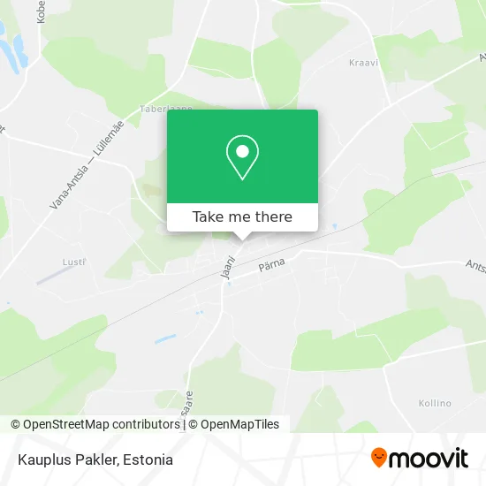 Карта Kauplus Pakler