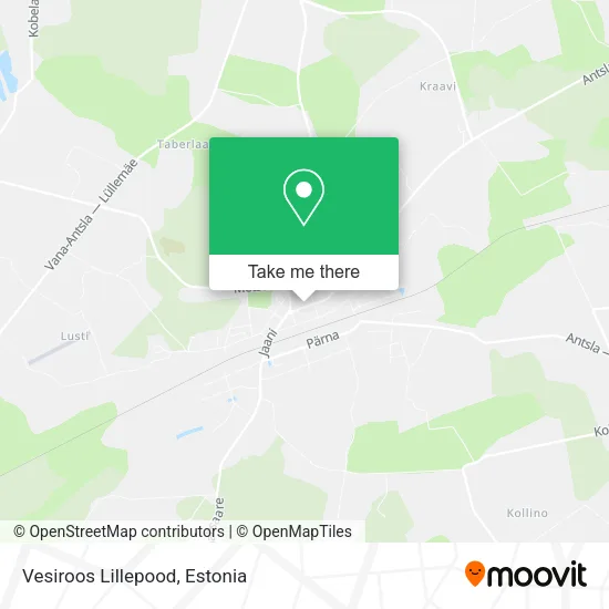Vesiroos Lillepood map