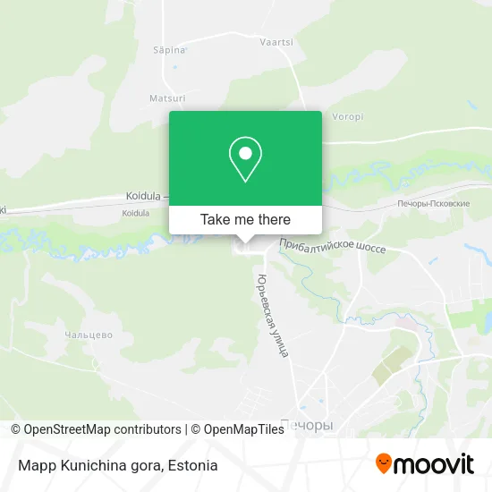Карта Mapp Kunichina gora
