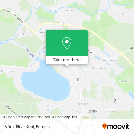 Карта Võru Järve Kool
