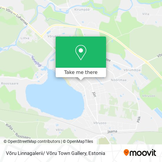 Võru Linnagalerii/ Võru Town Gallery map