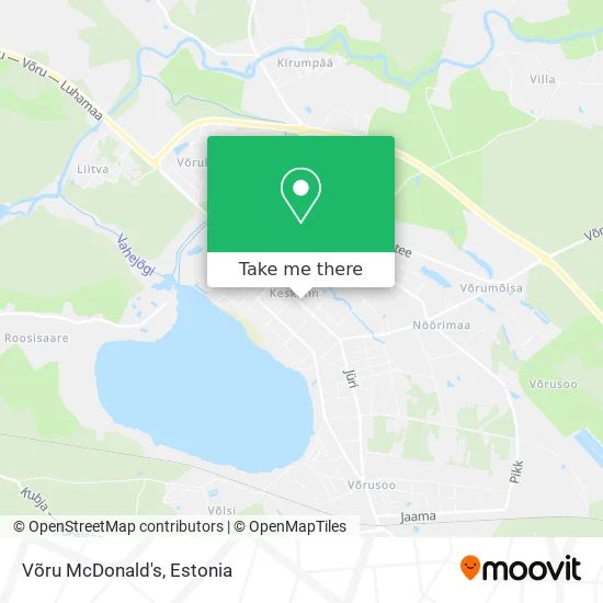 Карта Võru McDonald's