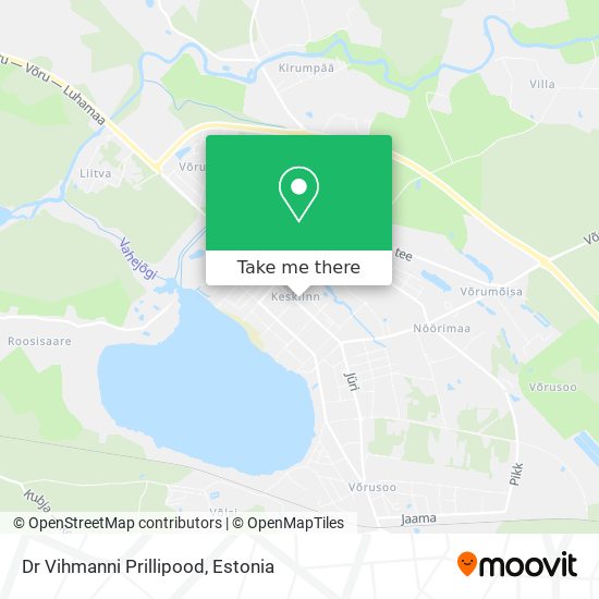 Dr Vihmanni Prillipood map
