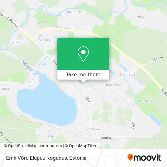 Карта Emk Võru Elupuu Kogudus