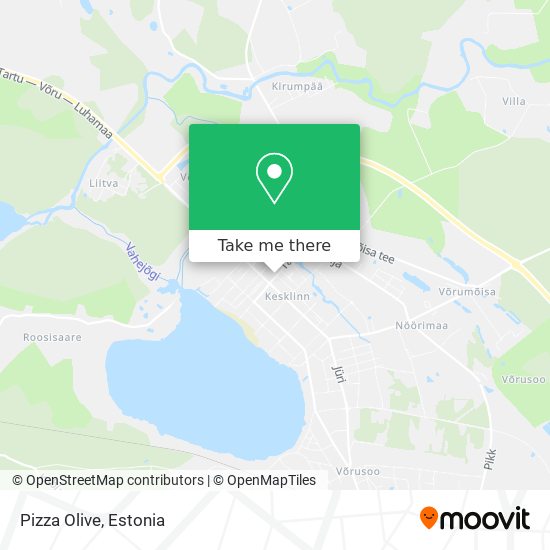 Pizza Olive map