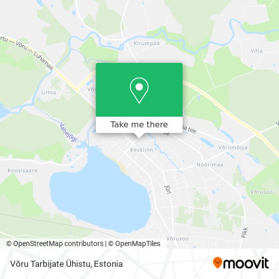 Võru Tarbijate Ühistu map