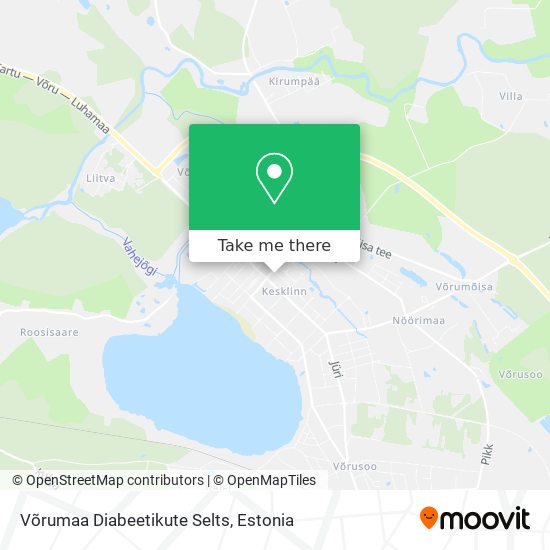 Võrumaa Diabeetikute Selts map