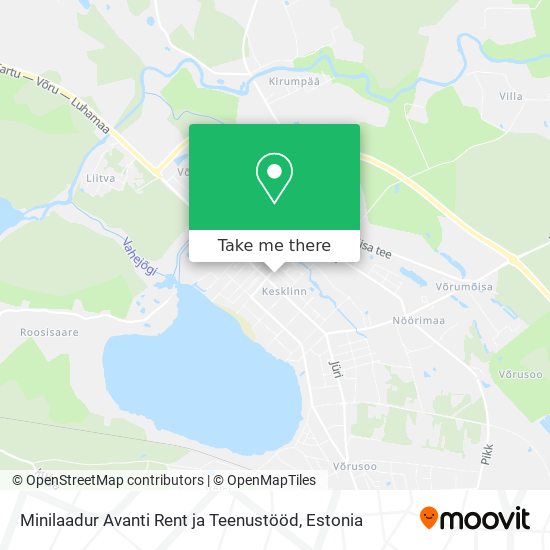 Карта Minilaadur Avanti Rent ja Teenustööd