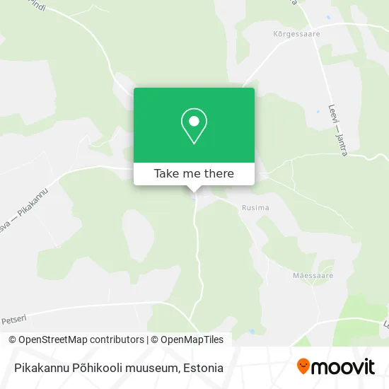 Карта Pikakannu Põhikooli muuseum