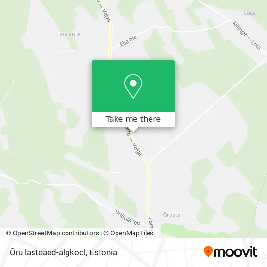 Карта Õru lasteaed-algkool