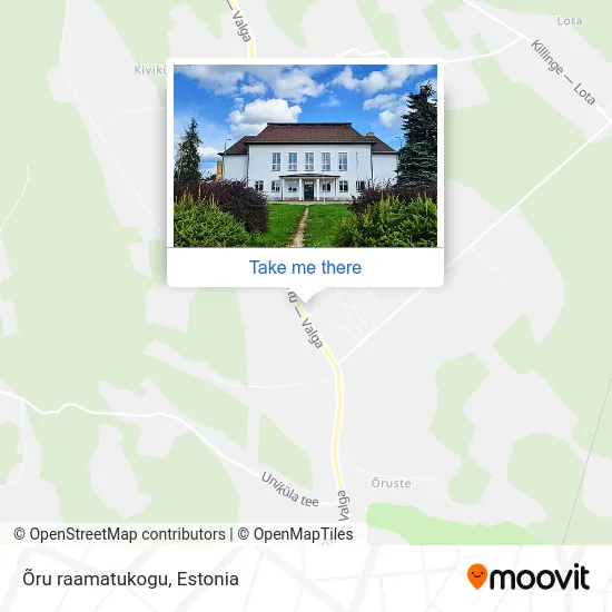 Карта Õru raamatukogu