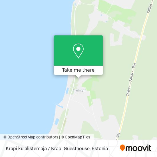 Карта Krapi külalistemaja / Krapi Guesthouse