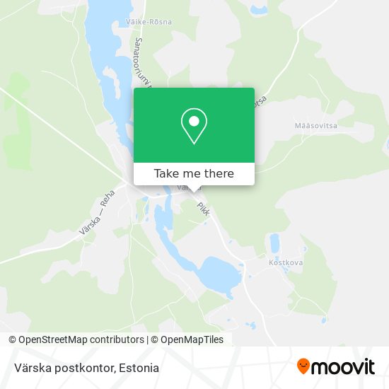 Карта Värska postkontor