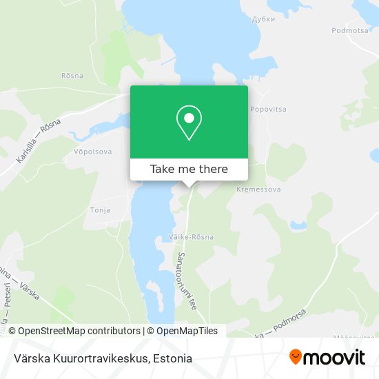 Карта Värska Kuurortravikeskus