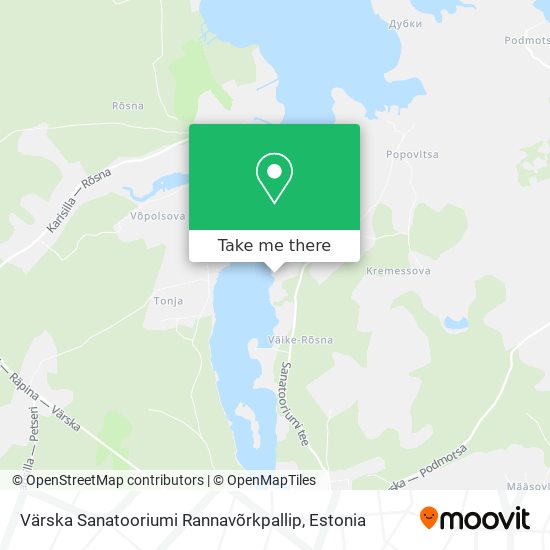 Värska Sanatooriumi Rannavõrkpallip map