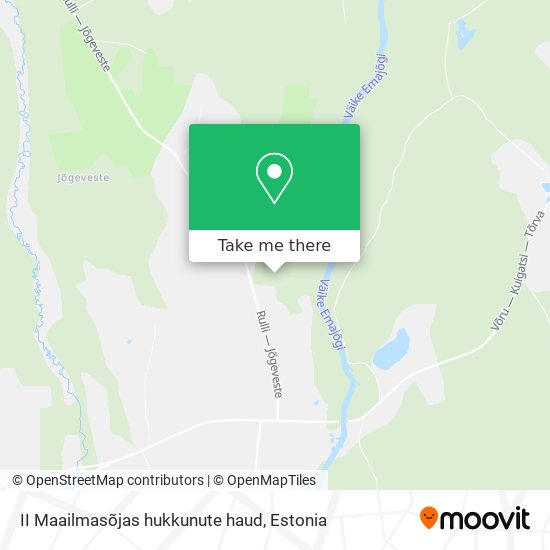 II Maailmasõjas hukkunute haud map