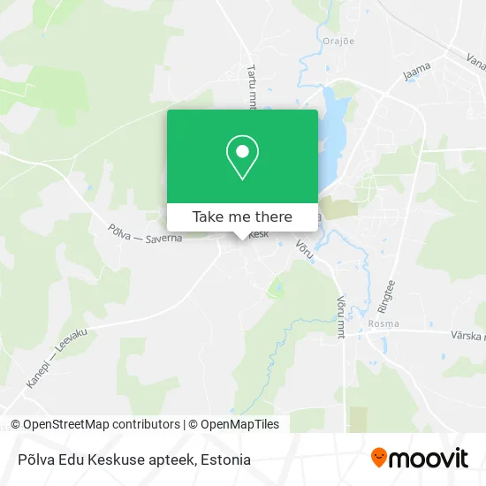 Карта Põlva Edu Keskuse apteek