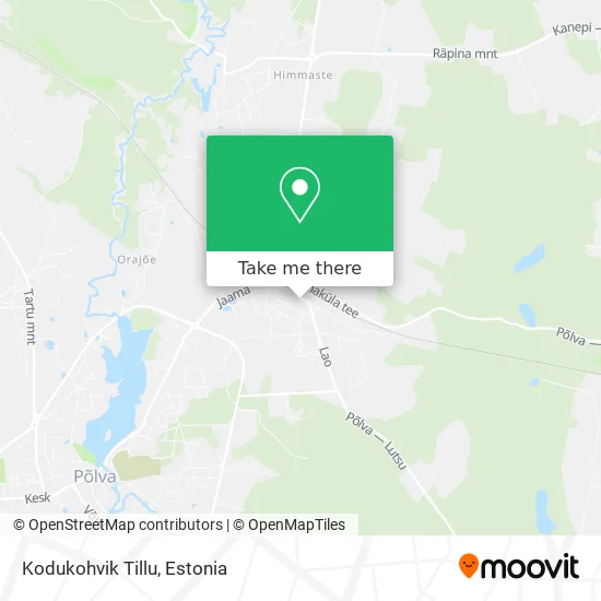 Карта Kodukohvik Tillu