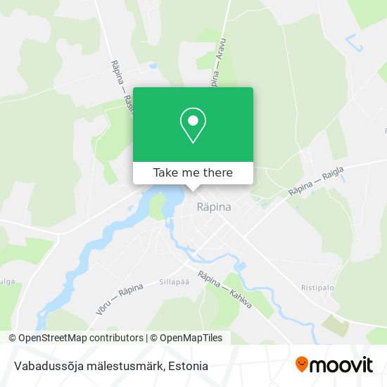 Карта Vabadussõja mälestusmärk