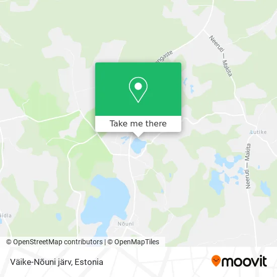 Карта Väike-Nõuni järv