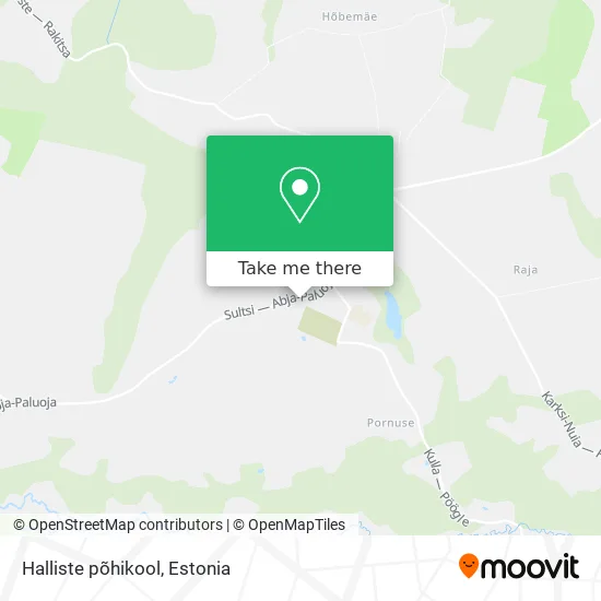 Карта Halliste põhikool
