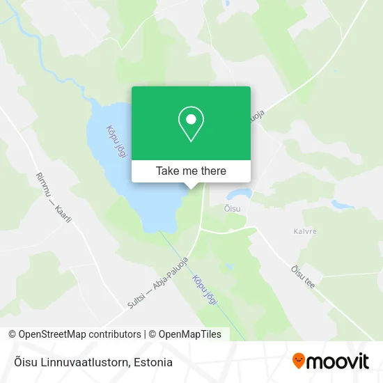 Карта Õisu Linnuvaatlustorn